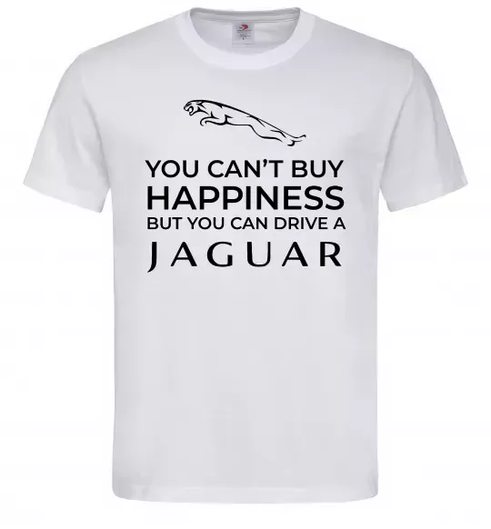 Мужская футболка You can drive Jaguar Белый фото