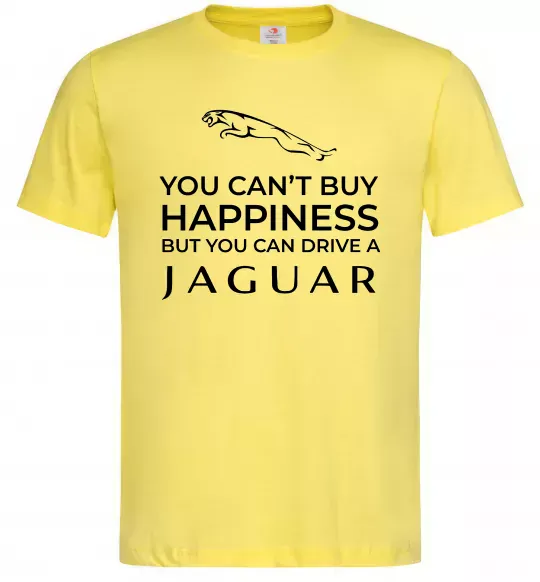 Мужская футболка You can drive Jaguar Лимонный фото