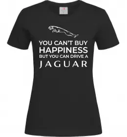 Жіноча футболка You can drive Jaguar Чорний фото