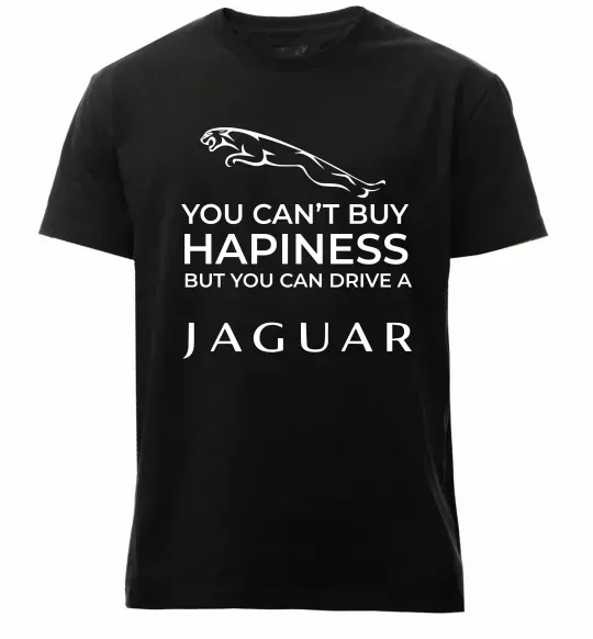 Мужская премиум футболка You can drive Jaguar Черный фото