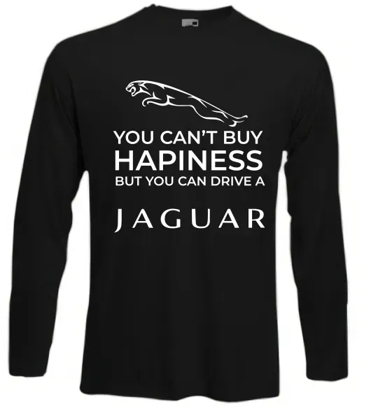 Лонгслив You can drive Jaguar Черный фото