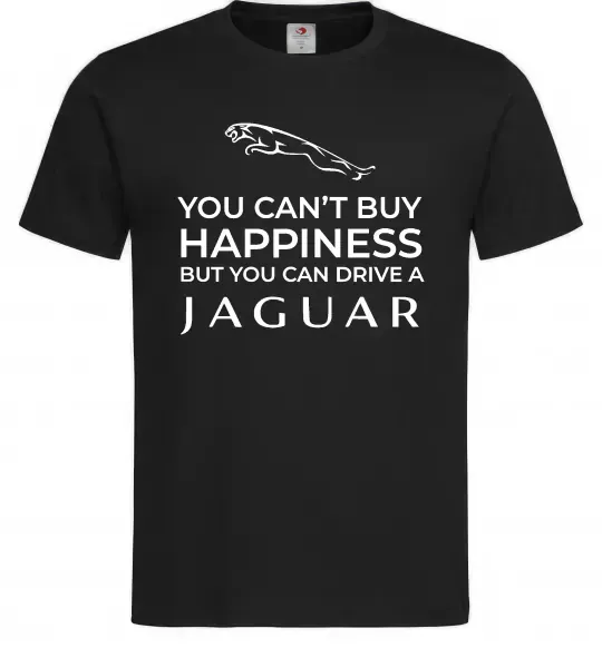 Мужская футболка You can drive Jaguar Черный фото