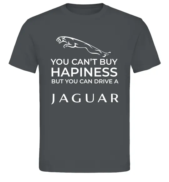 Мужская футболка You can drive Jaguar Графит фото