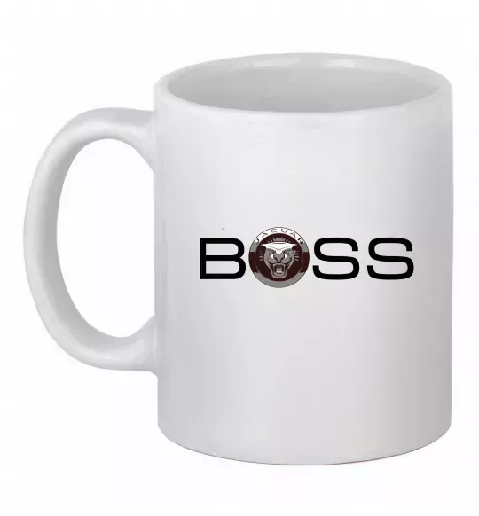 Чашка керамічна Jaguar Boss Білий фото