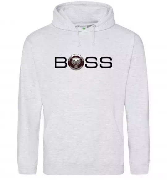 Женская толстовка (худи) Jaguar Boss Серый меланж фото