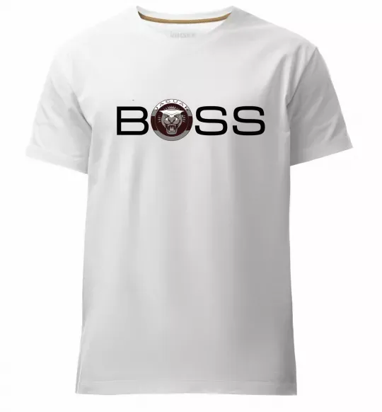 Чоловіча преміум футболка Jaguar Boss Білий фото