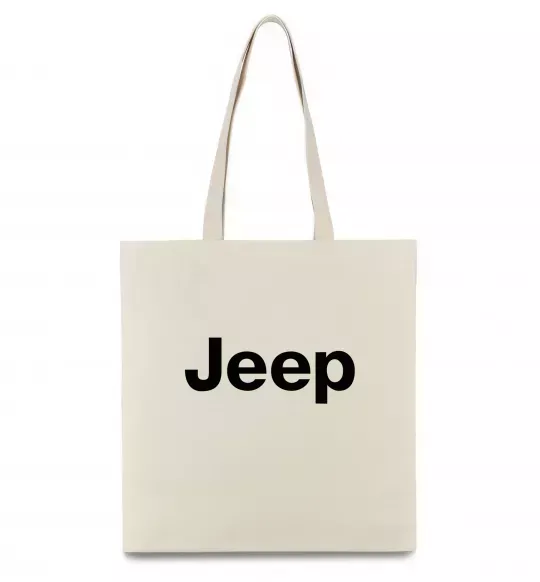 Эко-сумка Jeep напис Бежевый фото