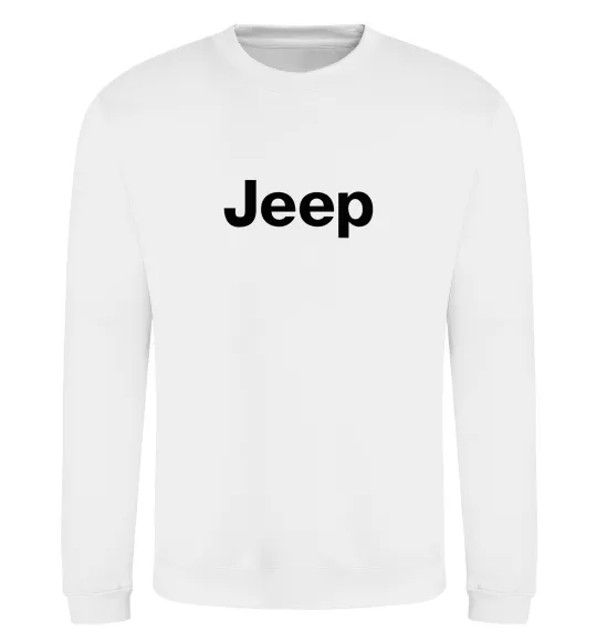 Світшот Jeep напис Білий фото
