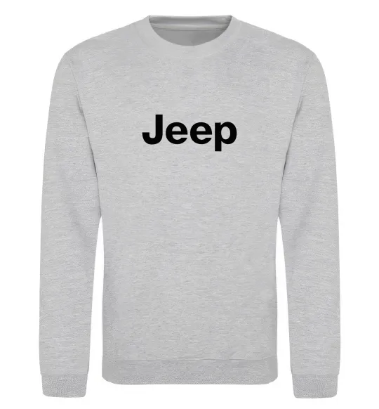 Світшот Jeep напис Сірий меланж фото