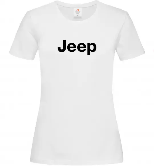 Женская футболка Jeep напис Белый фото