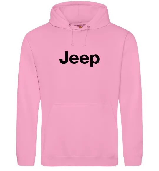 Чоловіча толстовка (худі) Jeep напис Рожевий фото