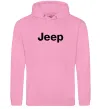 Чоловіча толстовка (худі) Jeep напис Рожевий фото