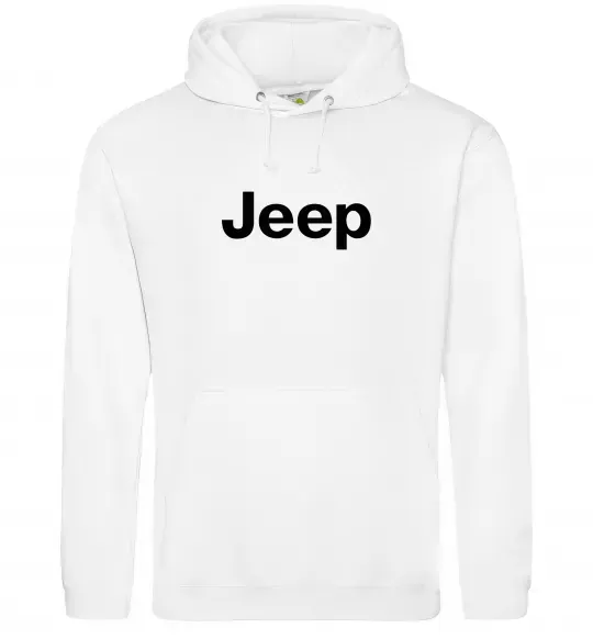 Жіноча толстовка (худі) Jeep напис Білий фото