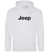 Жіноча толстовка (худі) Jeep напис Сірий меланж фото