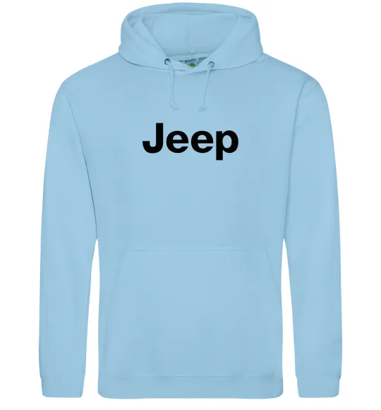 Женская толстовка (худи) Jeep напис Голубой фото
