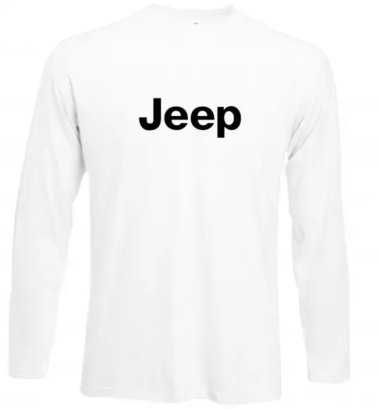 Лонгслів Jeep напис Білий фото