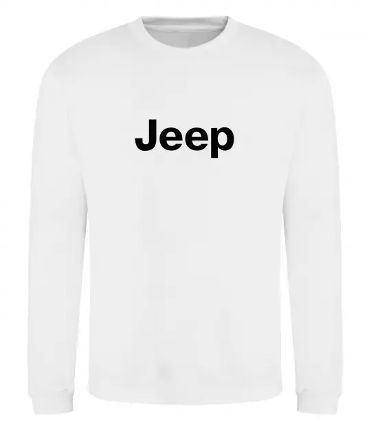 Світшот Jeep напис Білий фото