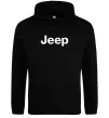 Мужская толстовка (худи) Jeep напис Черный фото