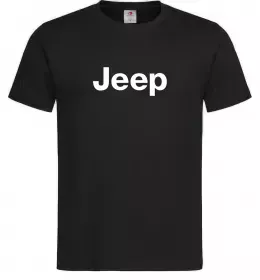 Мужская футболка Jeep напис Черный фото