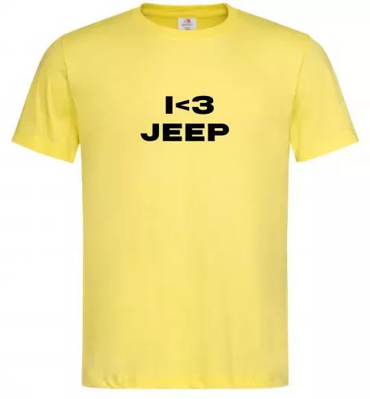 Мужская футболка I <3 Jeep Лимонный фото