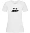 Женская футболка I <3 Jeep Белый Женская футболка I <3 Jeep Белый фото