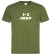 Мужская футболка I <3 Jeep Оливковый фото