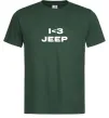 Мужская футболка I <3 Jeep Темно-зеленый фото