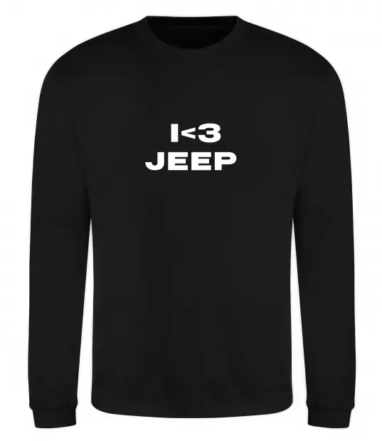 Свитшот I <3 Jeep Черный фото