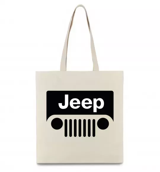 Эко-сумка Jeep машина Бежевый фото