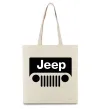 Эко-сумка Jeep машина Бежевый фото