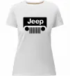 Жіноча преміум футболка Jeep машина Білий фото