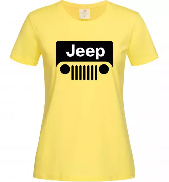 Жіноча футболка Jeep машина Лимонний фото