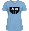 Жіноча футболка Jeep машина Блакитний фото