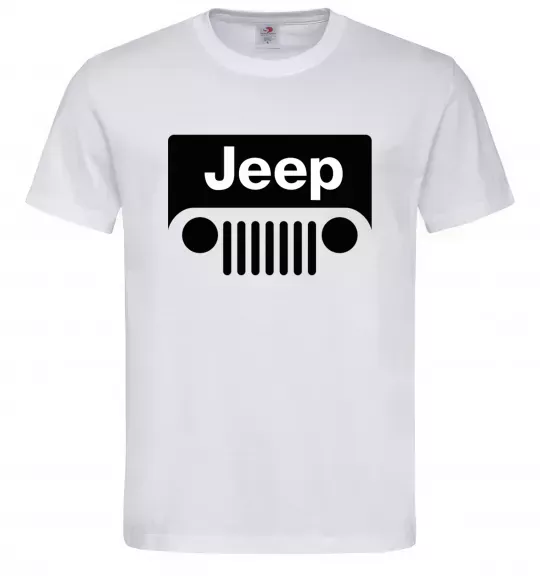 Мужская футболка Jeep машина Белый фото