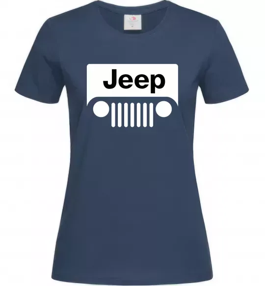 Жіноча футболка Jeep машина Темно-синій фото