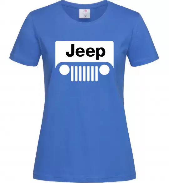 Жіноча футболка Jeep машина Яскраво-синій фото