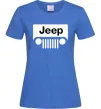 Жіноча футболка Jeep машина Яскраво-синій фото