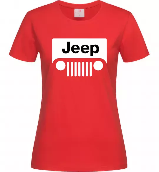 Жіноча футболка Jeep машина Червоний фото