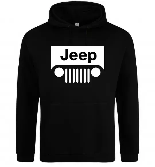 Женская толстовка (худи) Jeep машина Черный фото