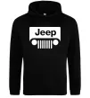 Женская толстовка (худи) Jeep машина Черный фото