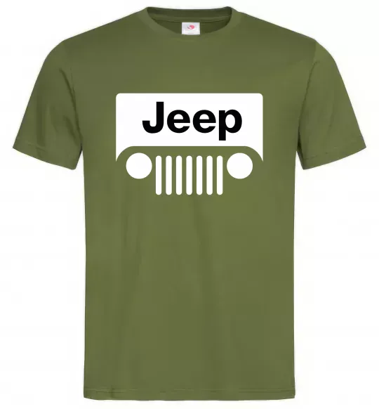 Мужская футболка Jeep машина Оливковый фото