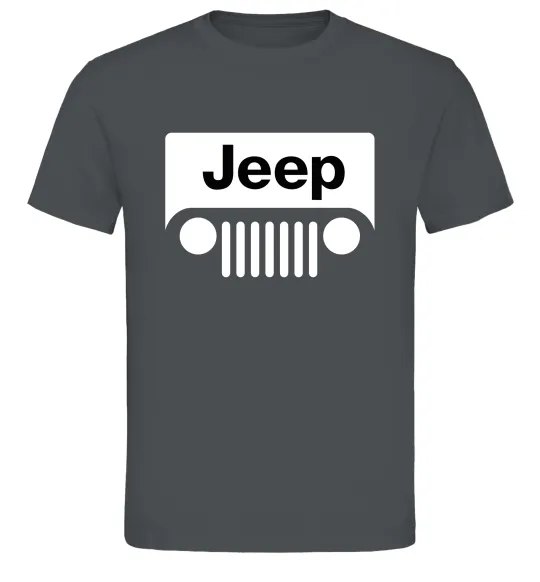 Мужская футболка Jeep машина Графит фото