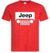 Мужская футболка Jeep машина Красный Мужская футболка Jeep машина Красный фото