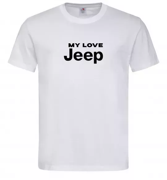 Мужская футболка My love Jeep Белый фото