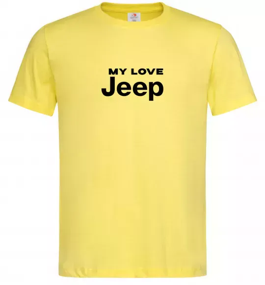 Мужская футболка My love Jeep Лимонный фото
