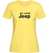 Женская футболка My love Jeep Лимонный фото