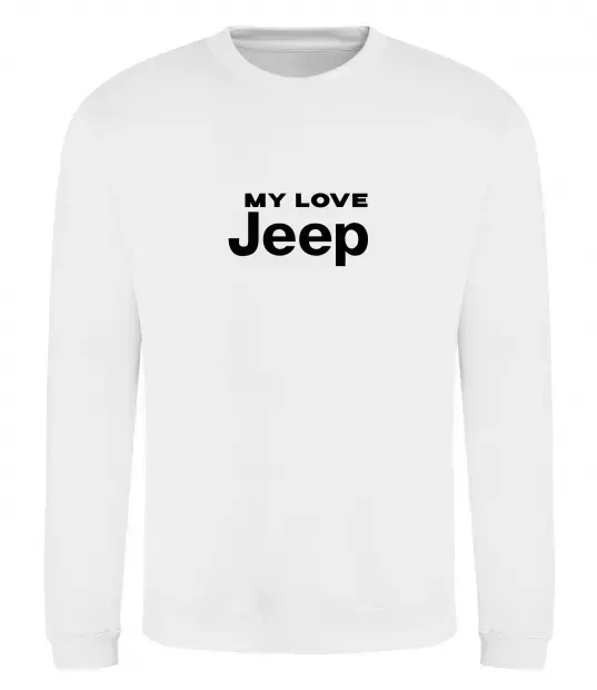 Світшот My love Jeep Білий фото