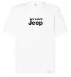 Футболка Оверсайз My love Jeep Белый фото