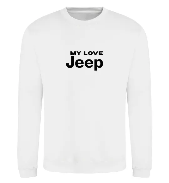 Світшот My love Jeep Білий фото