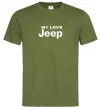 Мужская футболка My love Jeep Оливковый Мужская футболка My love Jeep Оливковый фото